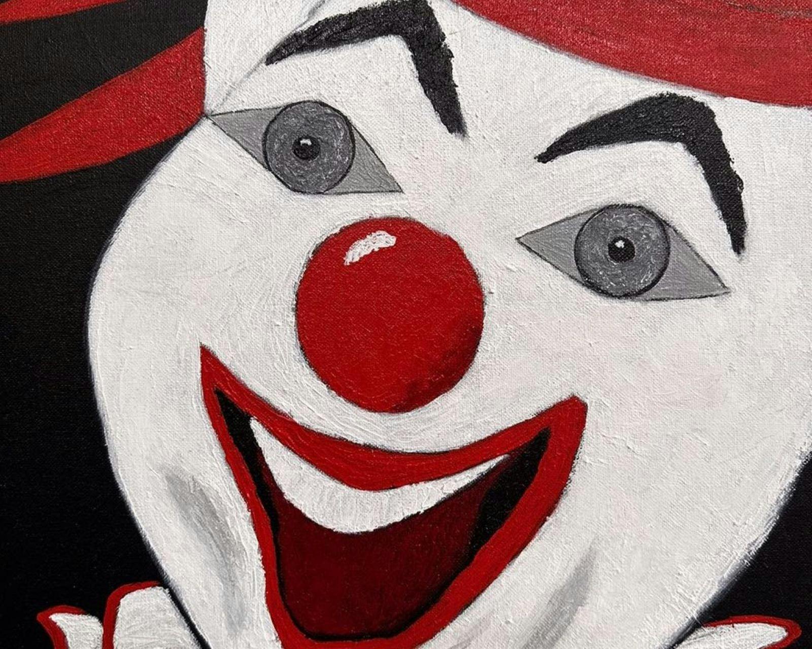 Painting of a clown