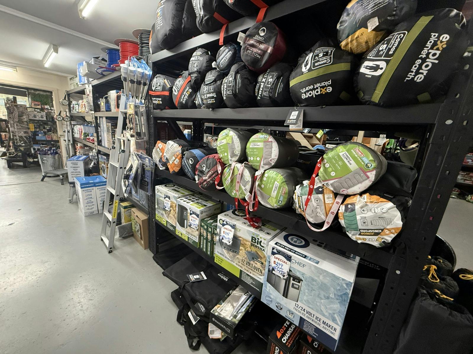 sleeping bags, caravanning products