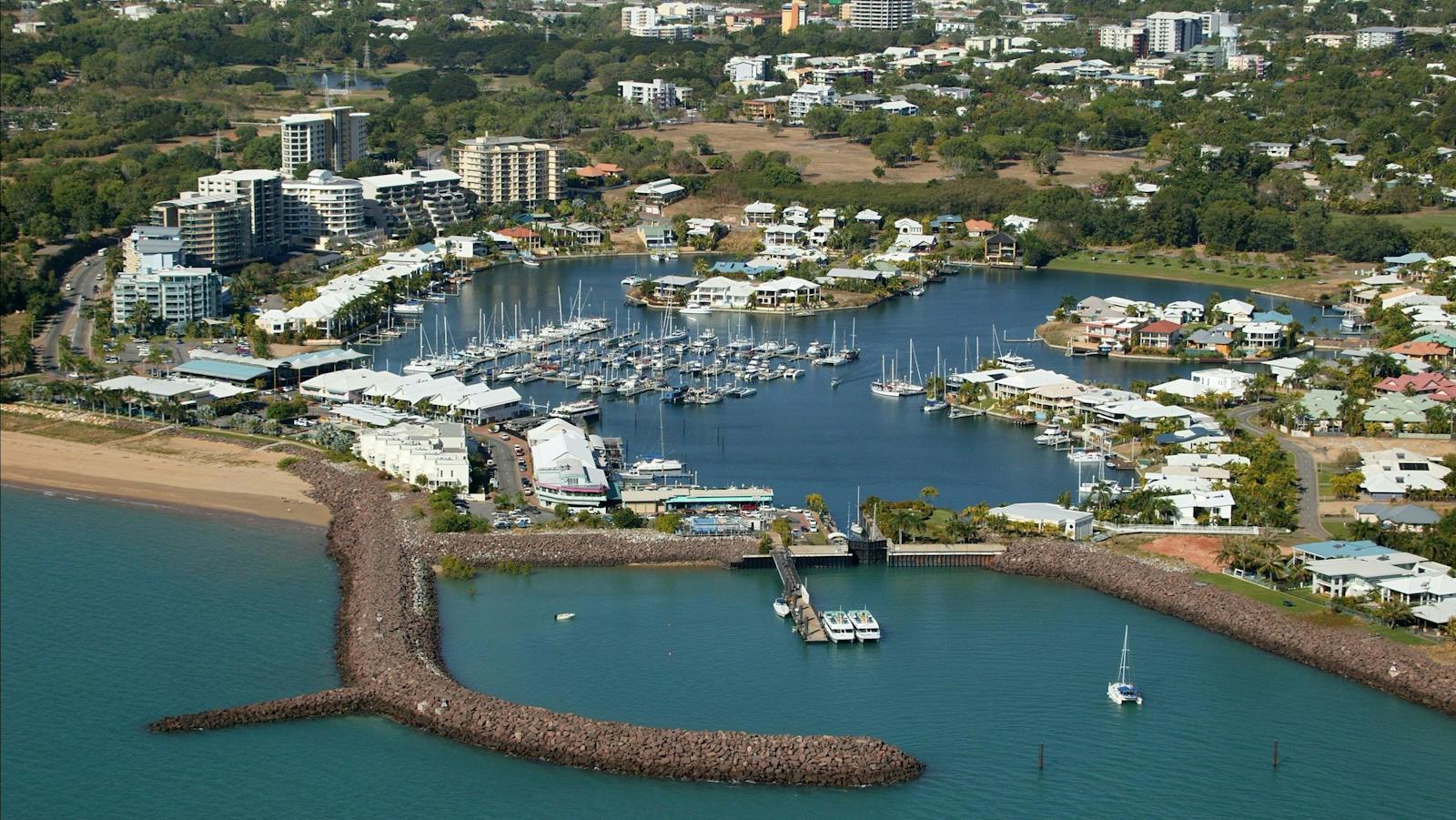 Aerial view of Cullen Bay
