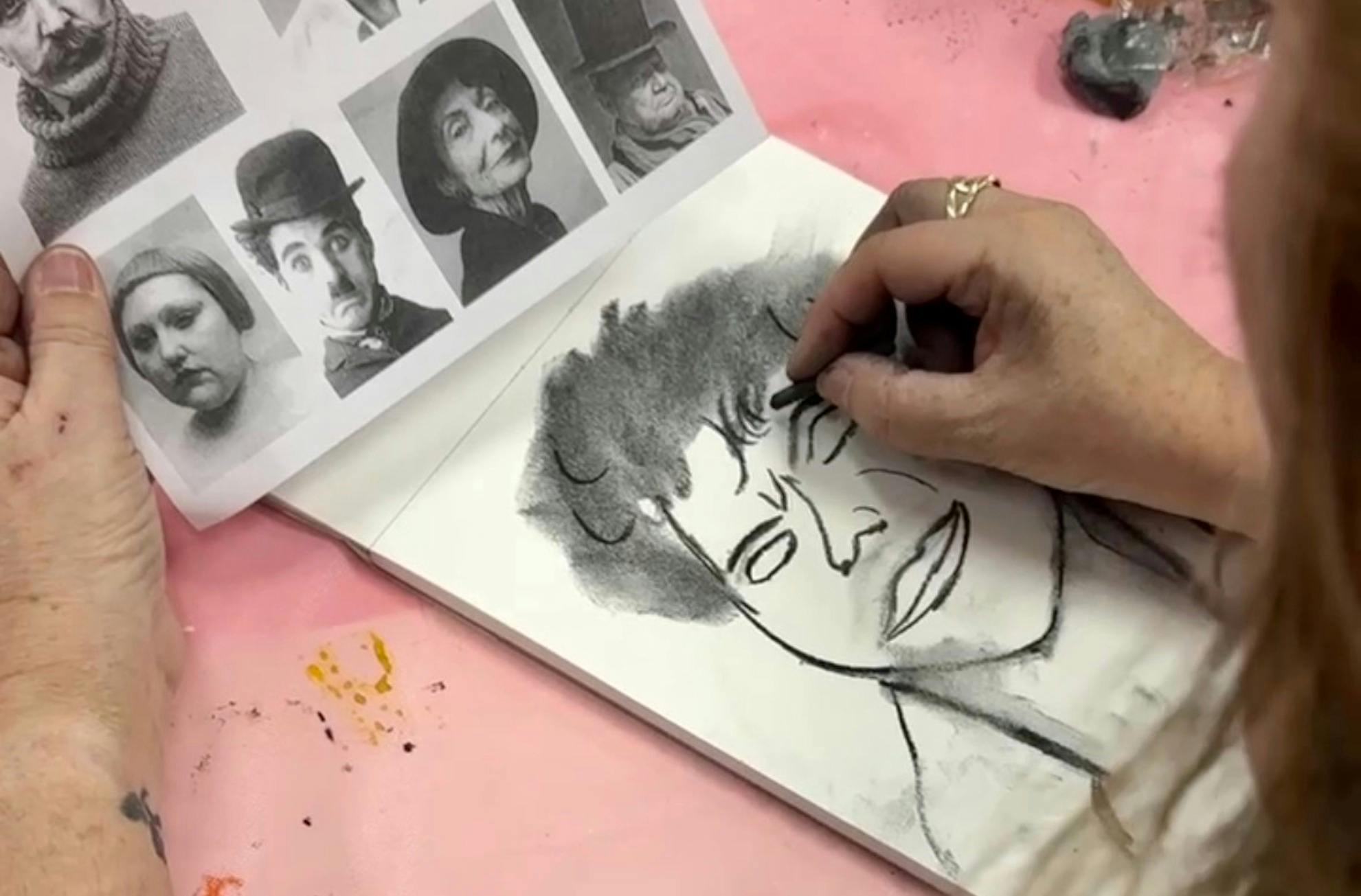 Workshop participant drawing