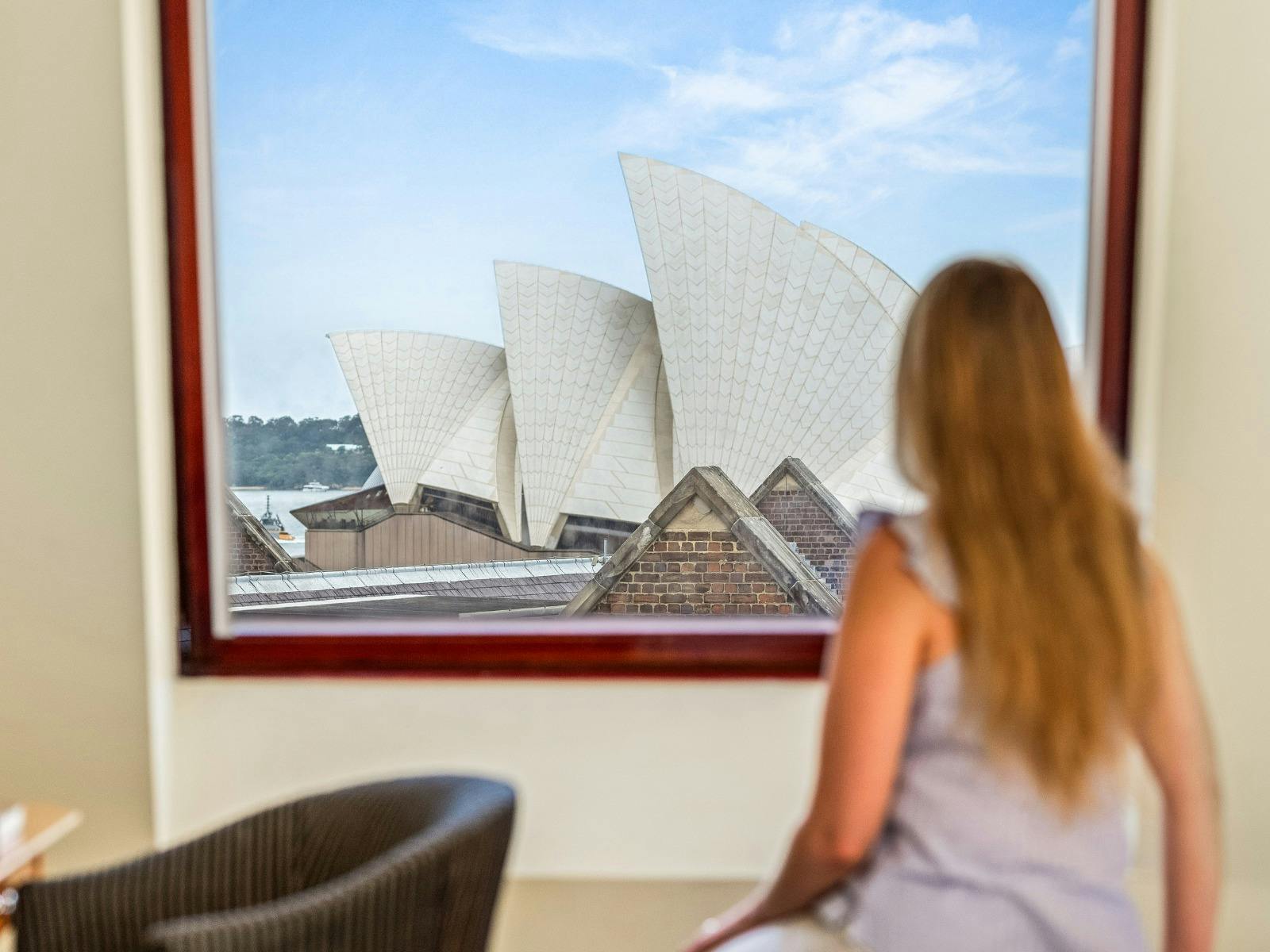 View of the Sydney Opera House from Sydney Harbour Hotel
