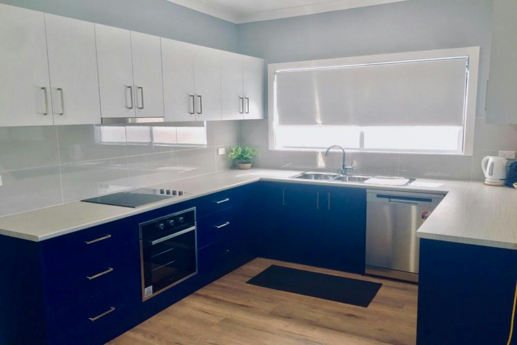 A fully equipped kitchen