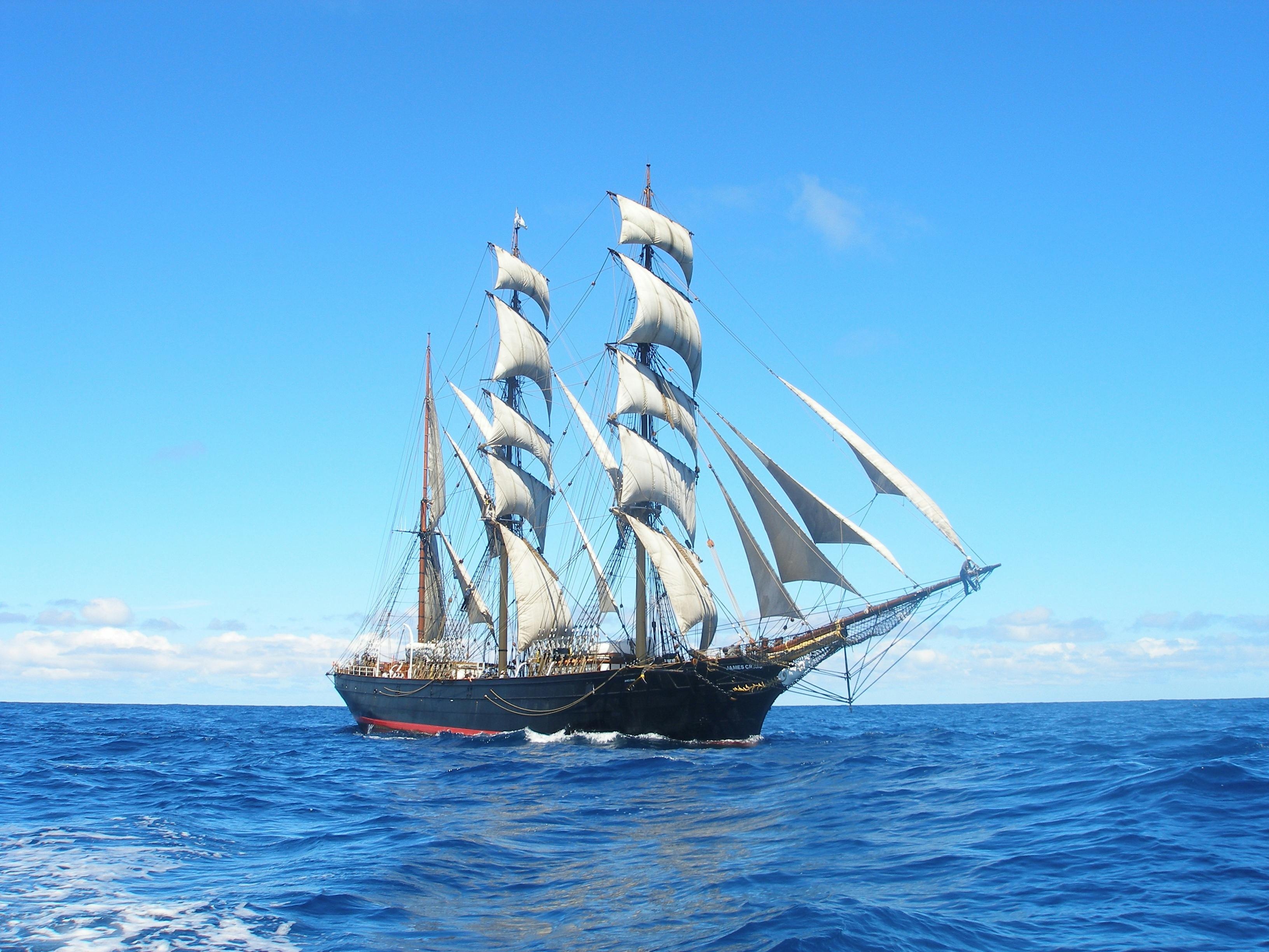 James Craig at sea