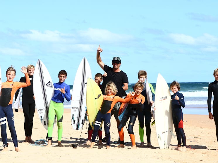 intermediate to advanced surf coaching on the Northern Beaches of Sydney, fibreglass boards