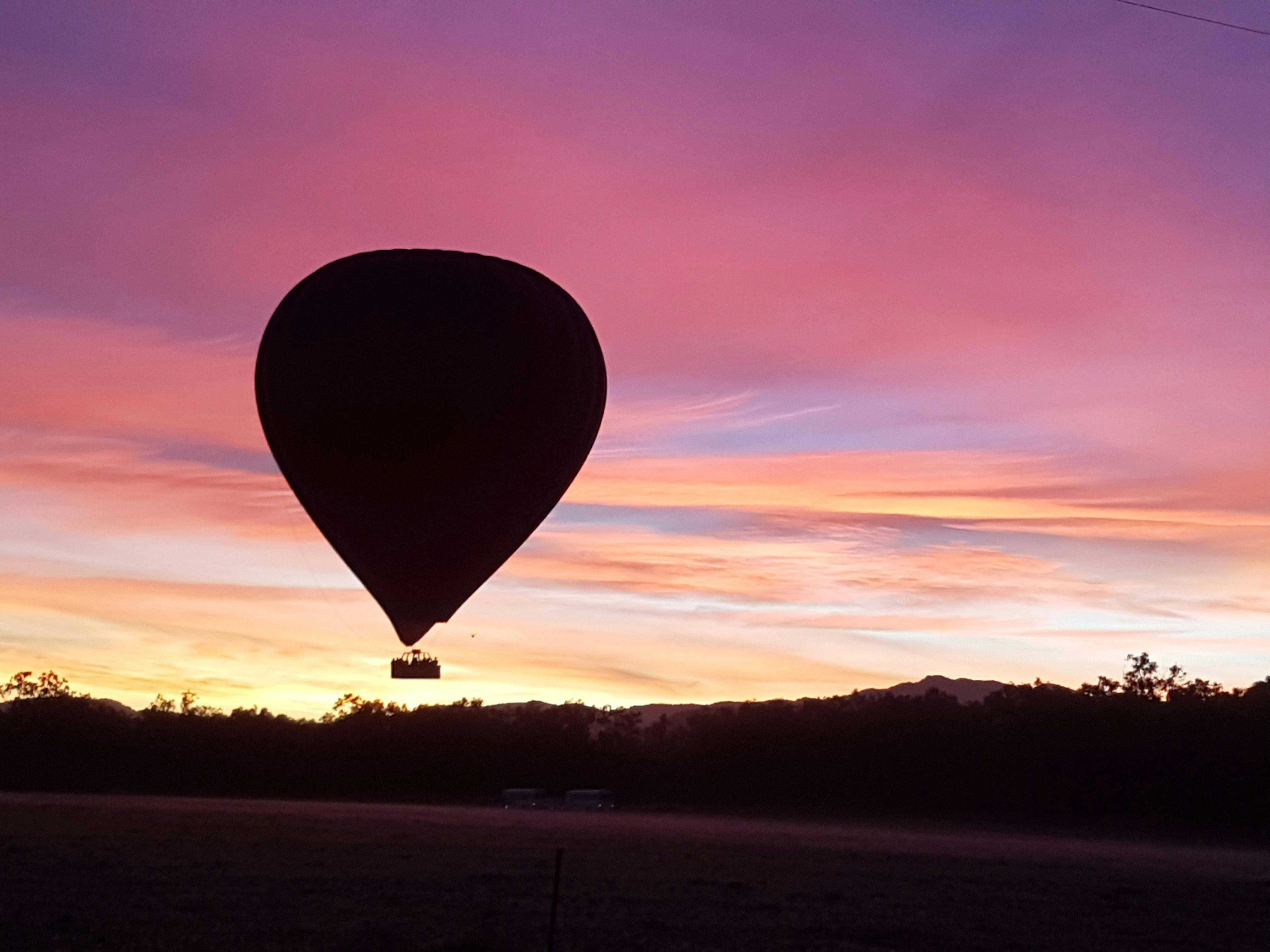 Balloons over Brisbane at first light