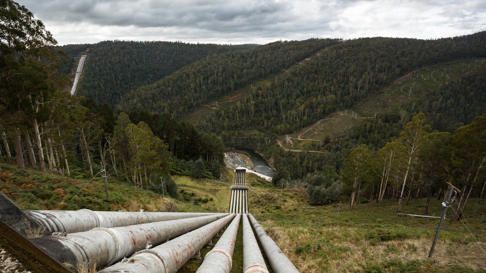 Penstocks visible from the lookout