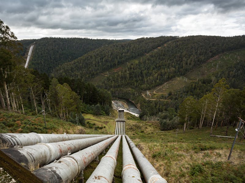 Penstocks visible from the lookout