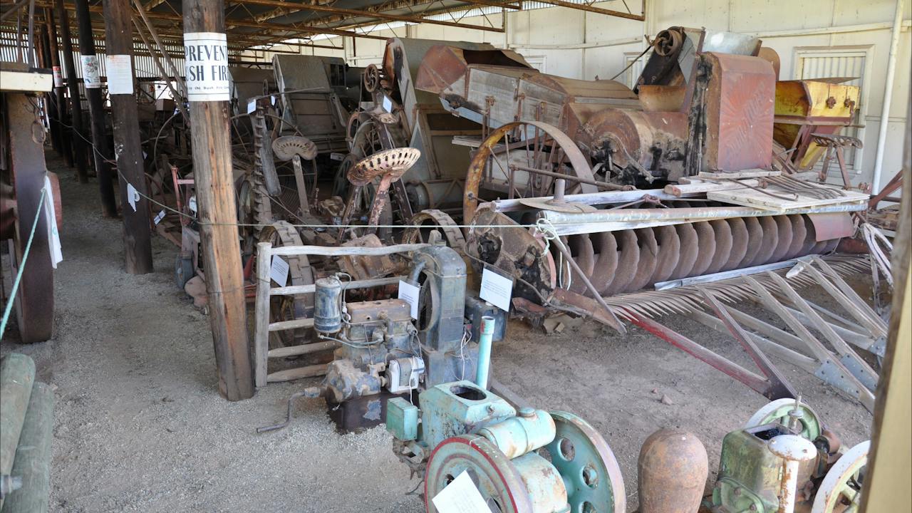Glenroy Heritage Reserve machinery display