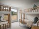 silver house,  children's bedroom with 2 bunk beds