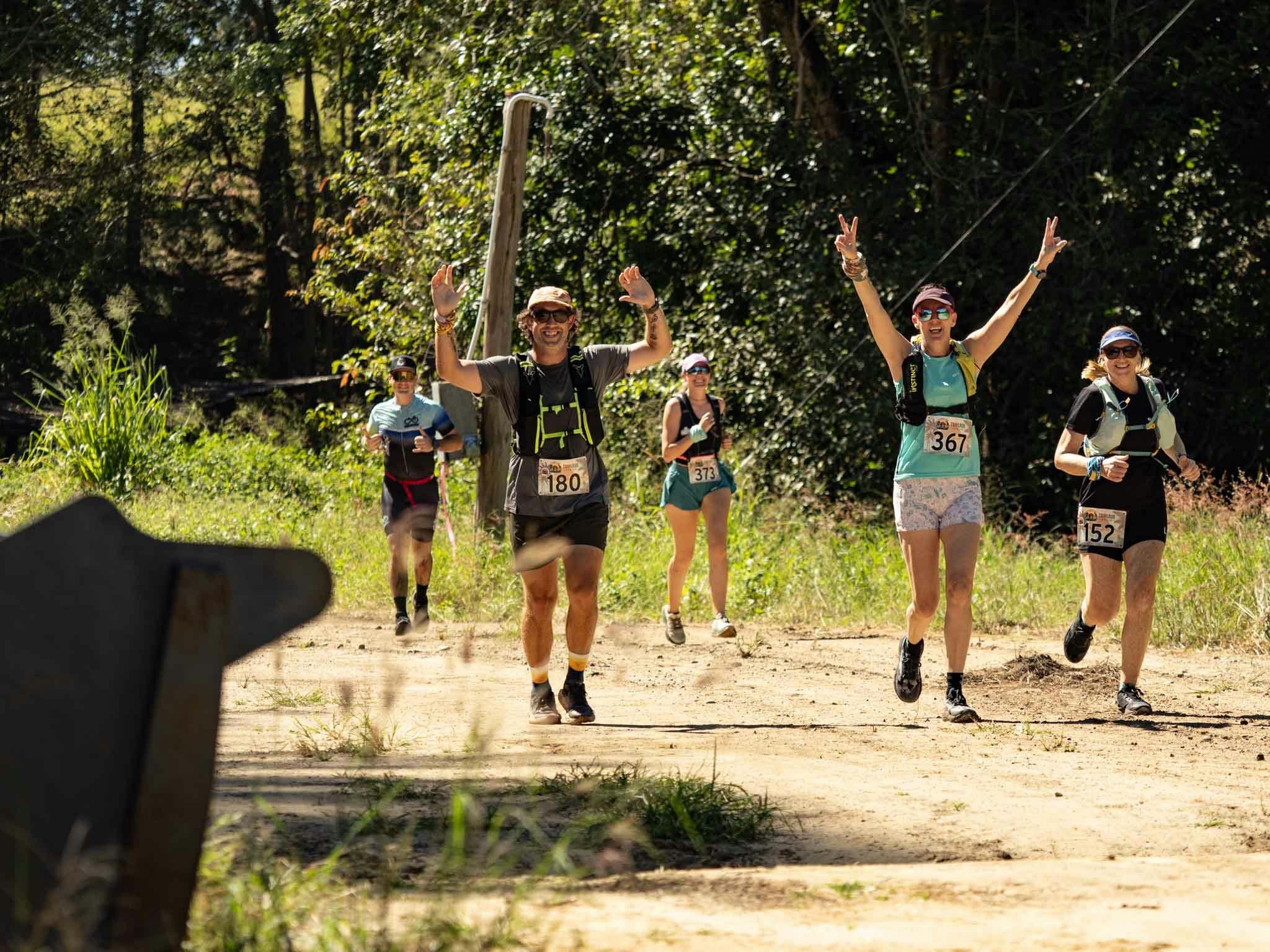 Happy trail runners