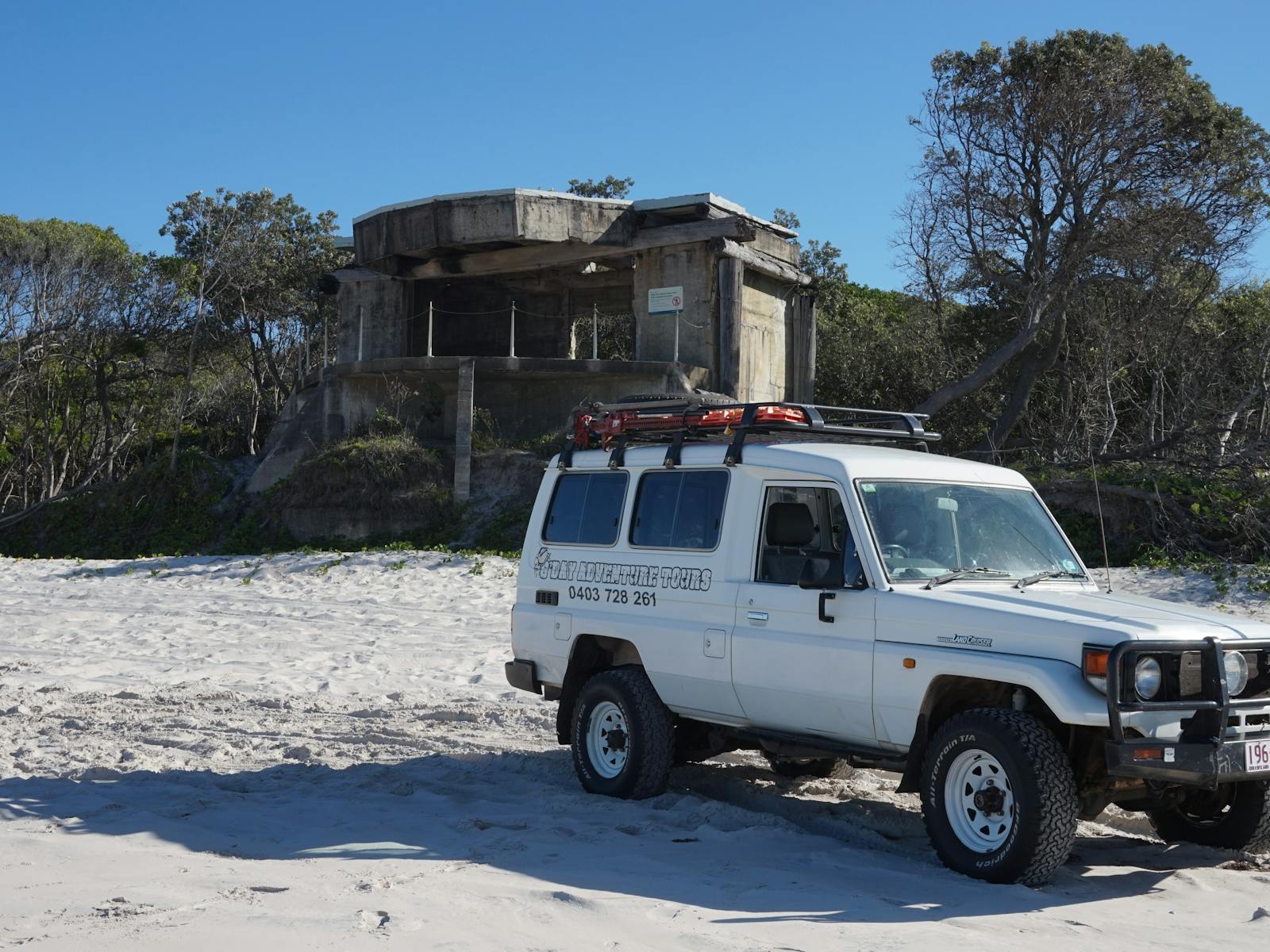 North Gun Emplacement, Bribie Island, 4x4 tour