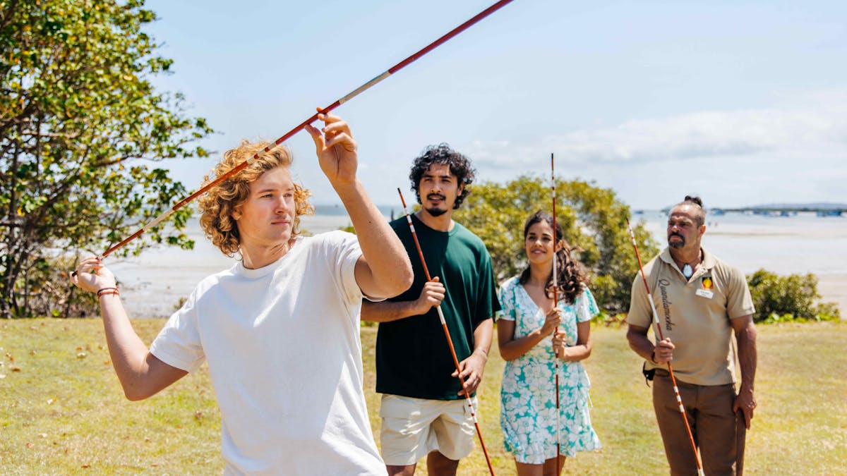 Spear Throwing participants