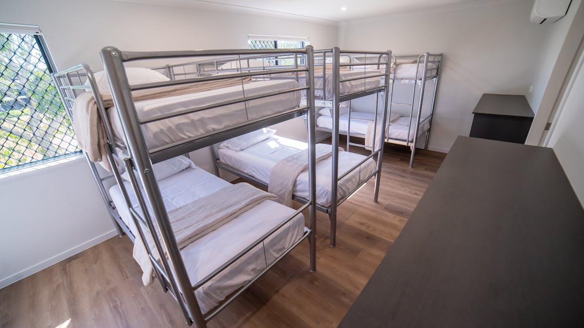 Shared dorm room Mackay Adventure Lodge