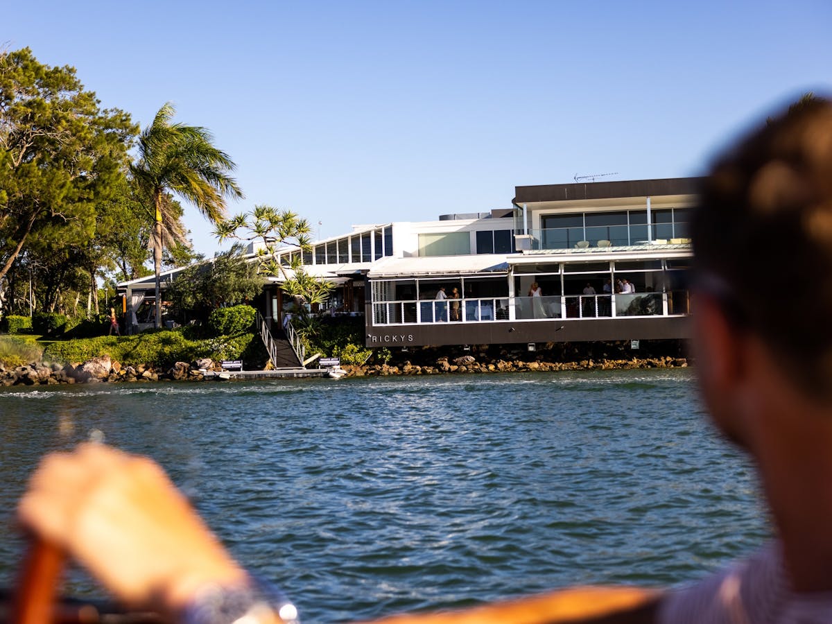 Rickys restaurant from water Rickys restaurant from water