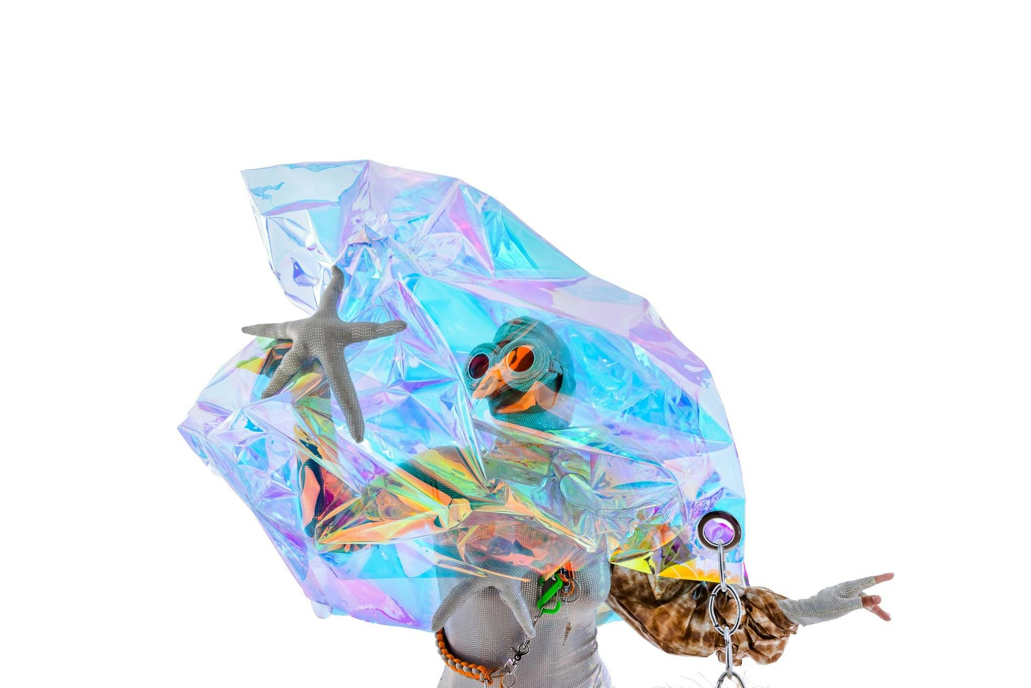 Performer Lauren Booker. Dimensions variable.