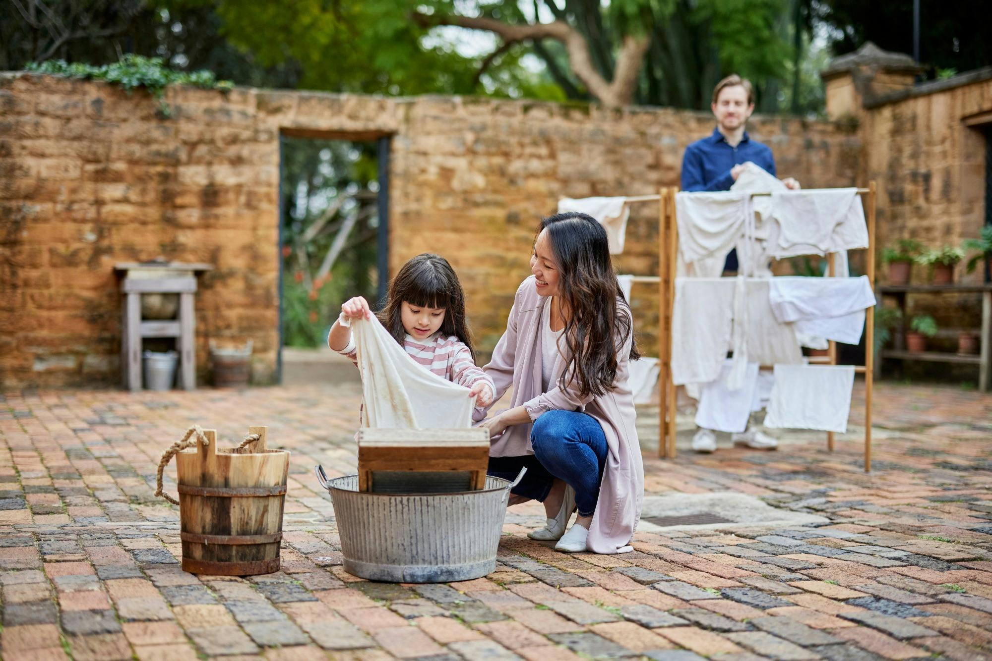 Family at Elizabeth Farm