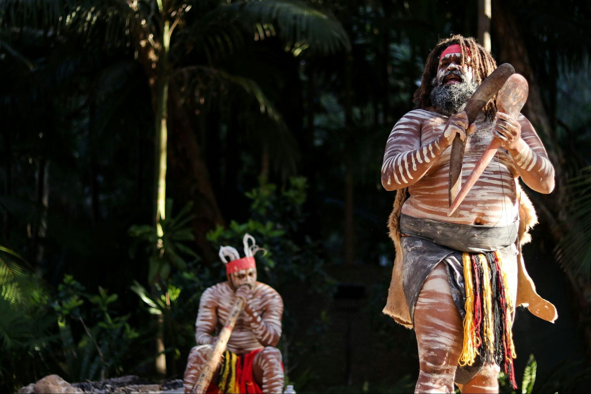 Indigenous cultural presentation at Currumbin Wildlife Sanctuary