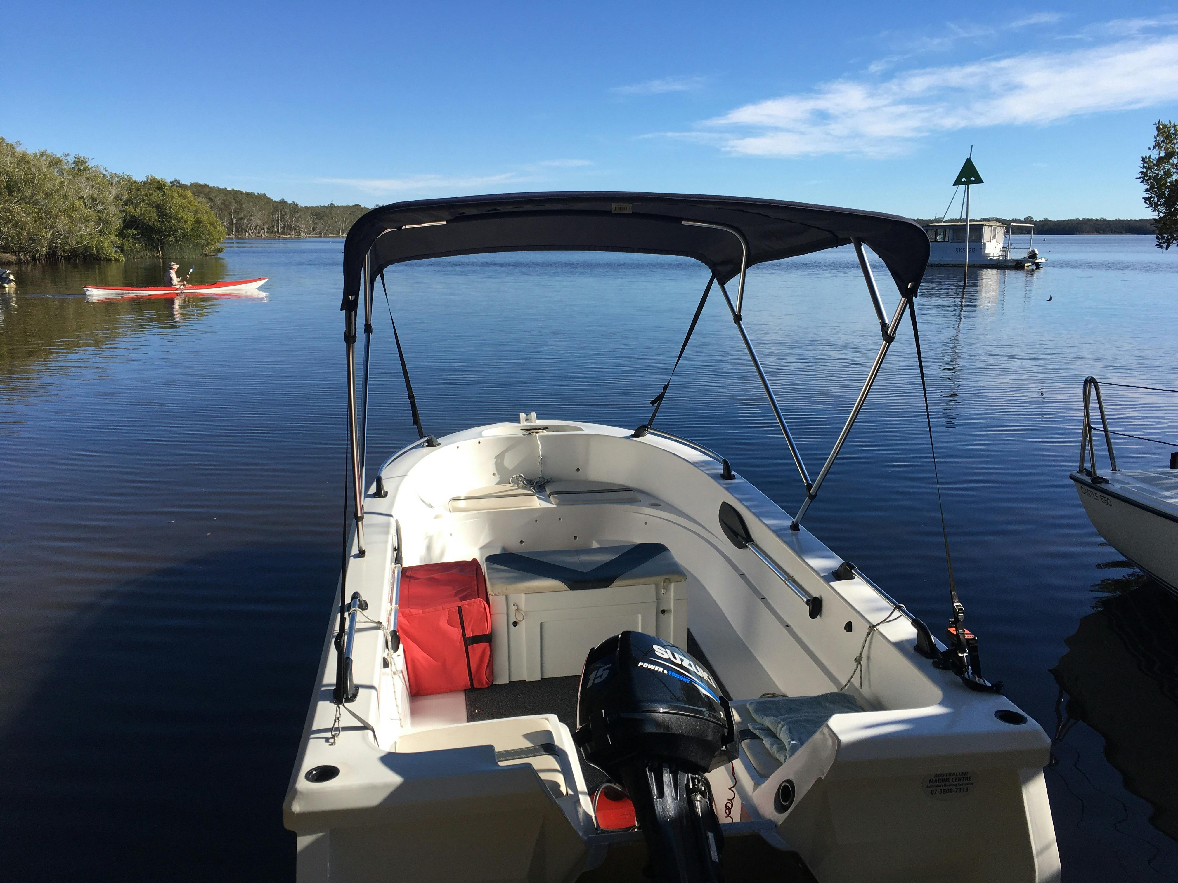 Runabout hire to explore local waterways