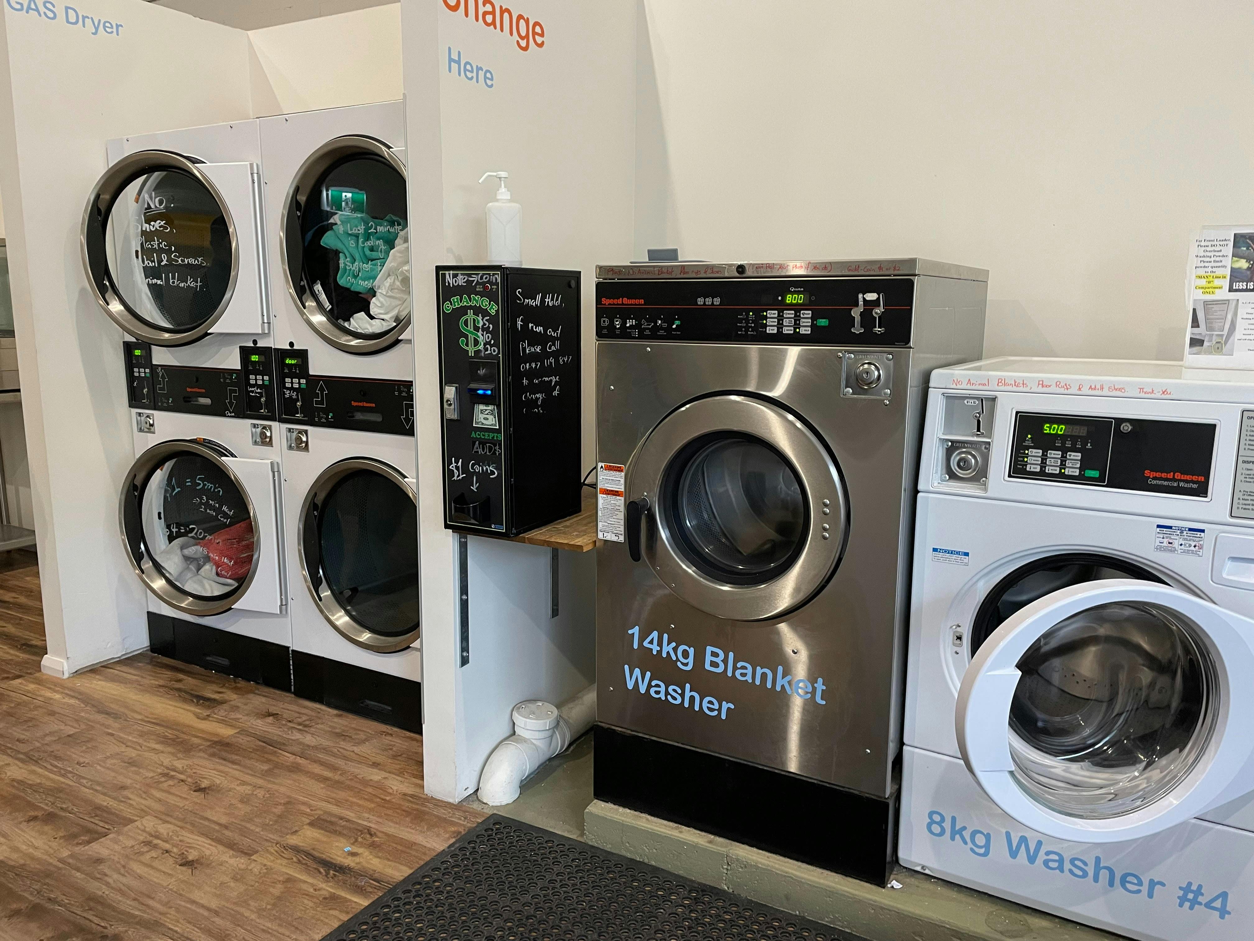 Rainy Day Cafe & Laundromate which caters for all size washing loads
