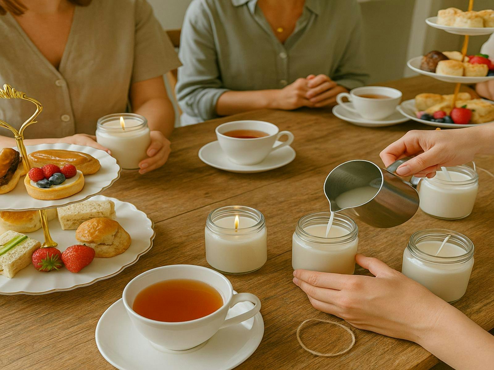 Luxurious High Tea Experience with Soy Candle Making