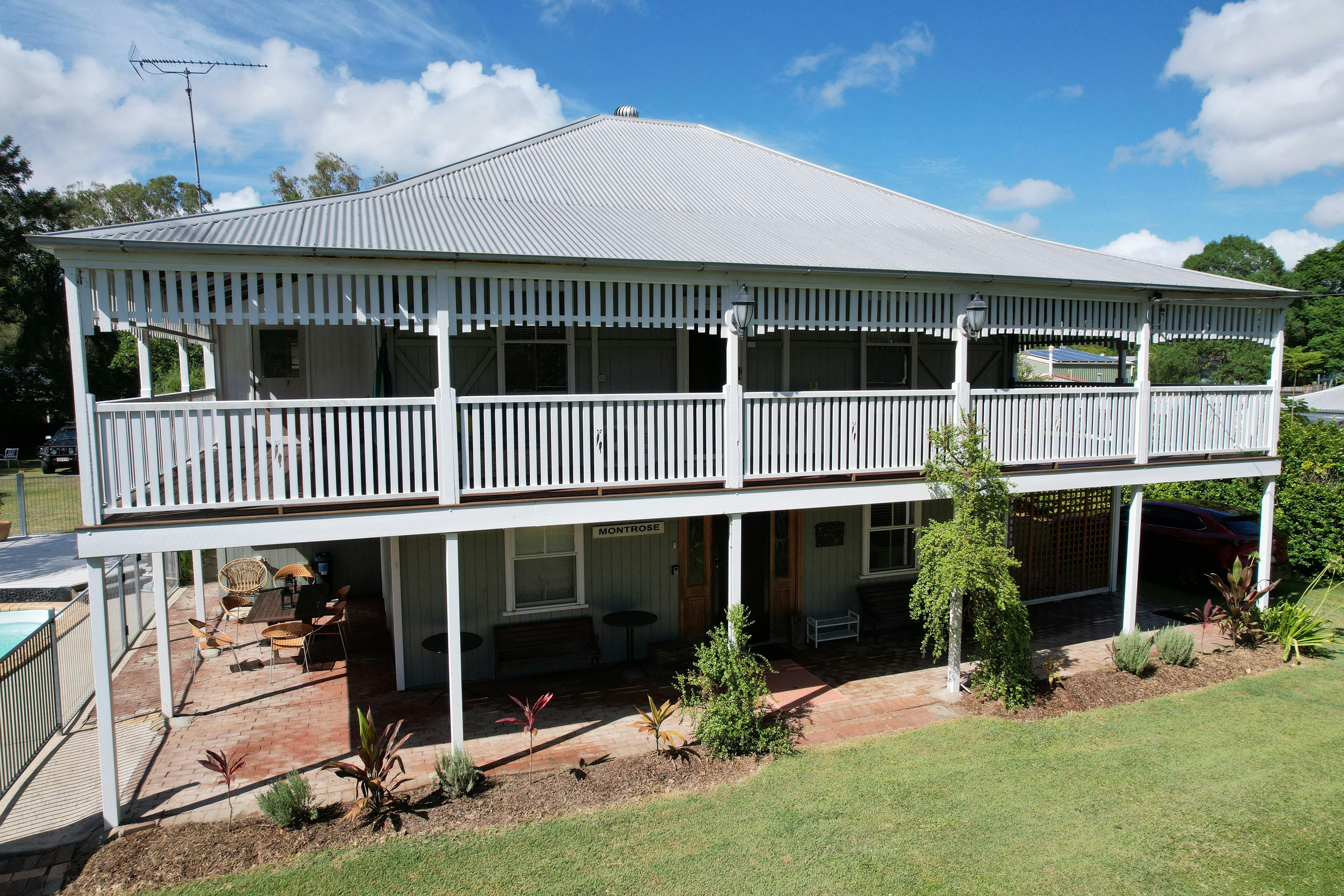The view of the front of the house