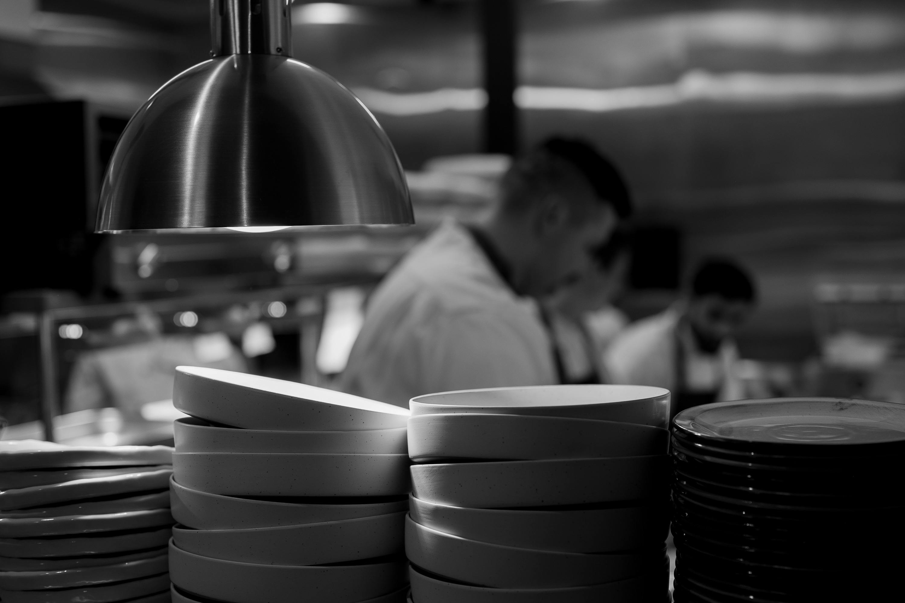 Open kitchen allows our guests to watch our skilled chefs during service