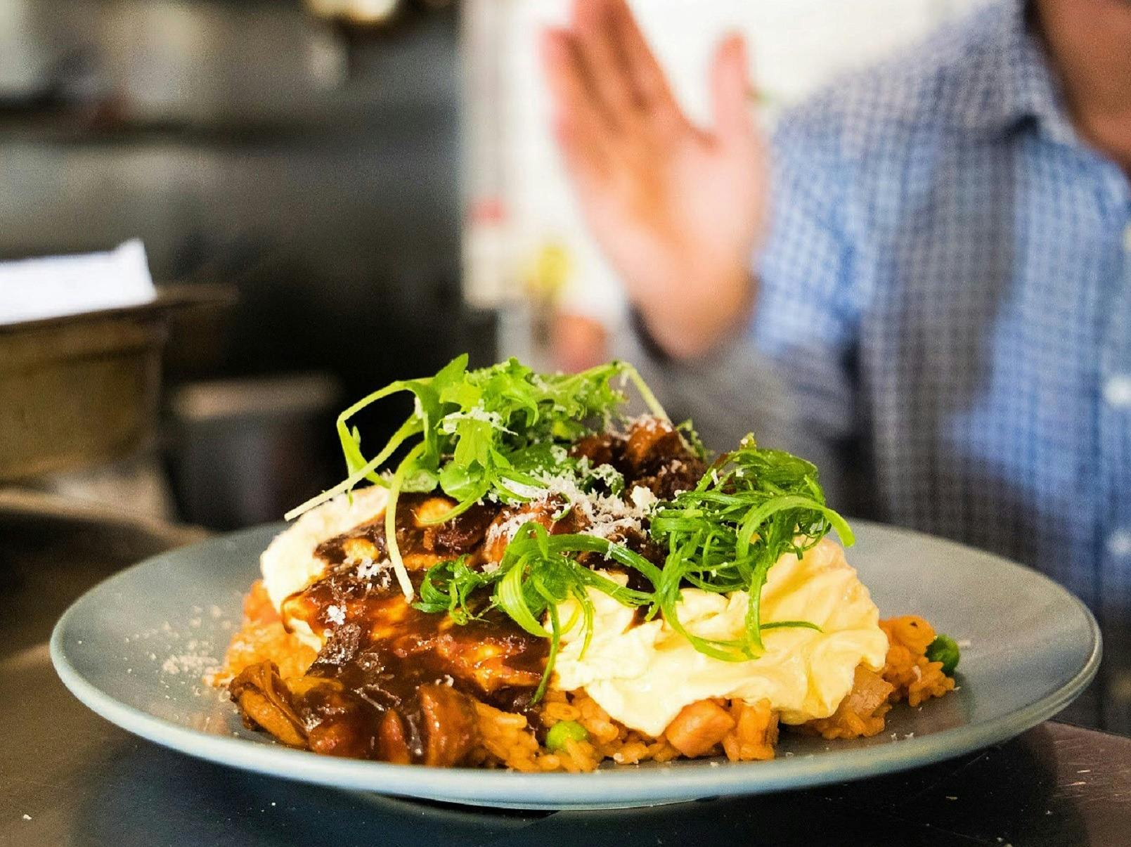 Kentaro style omurice, Café Kentaro