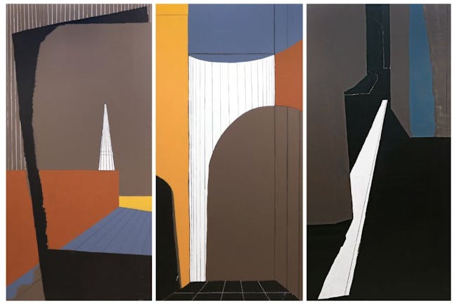 Greg Carosi, House of Cards, 2025 (acrylic on aluminum)