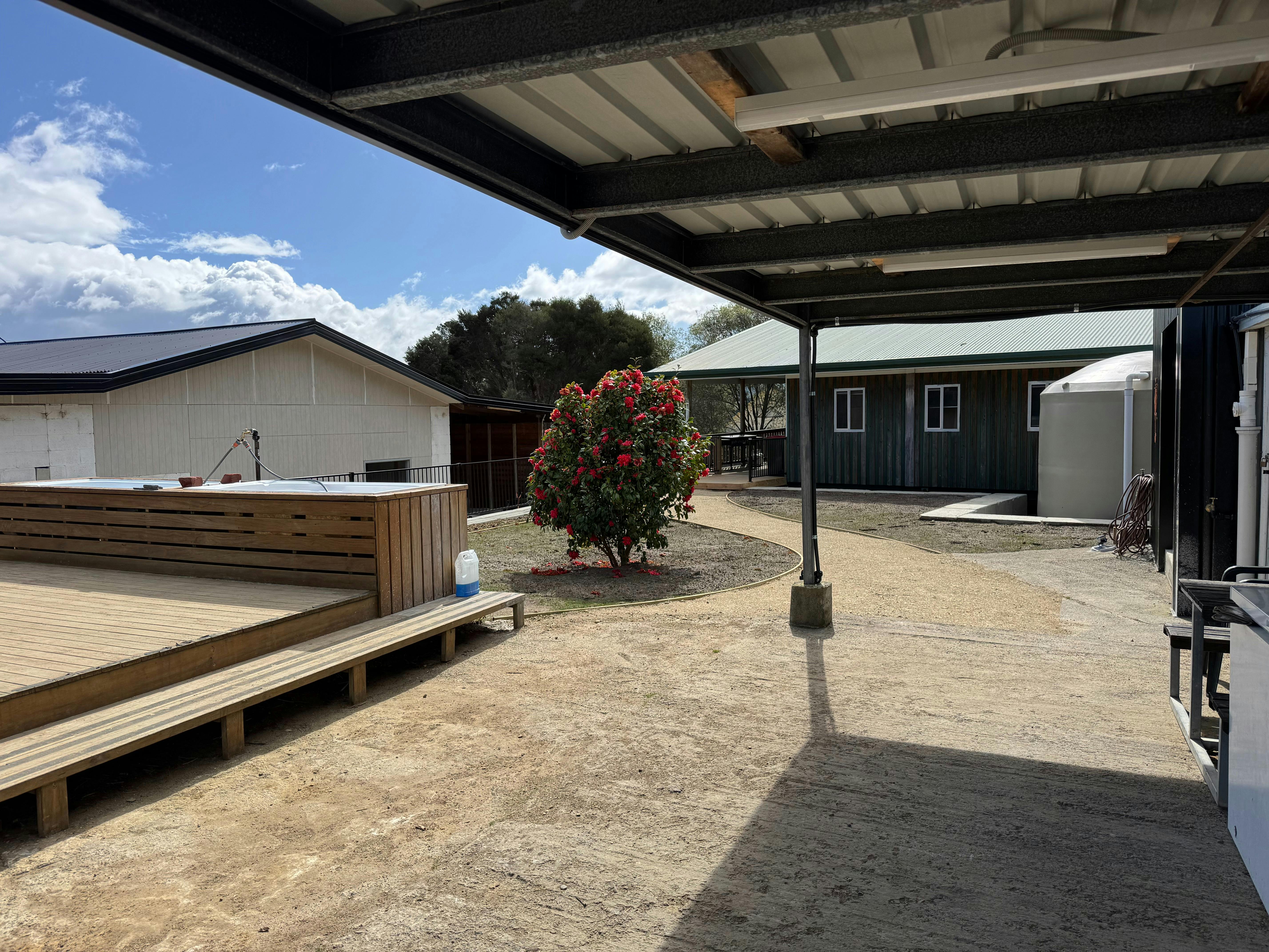 outside area adventure lodge