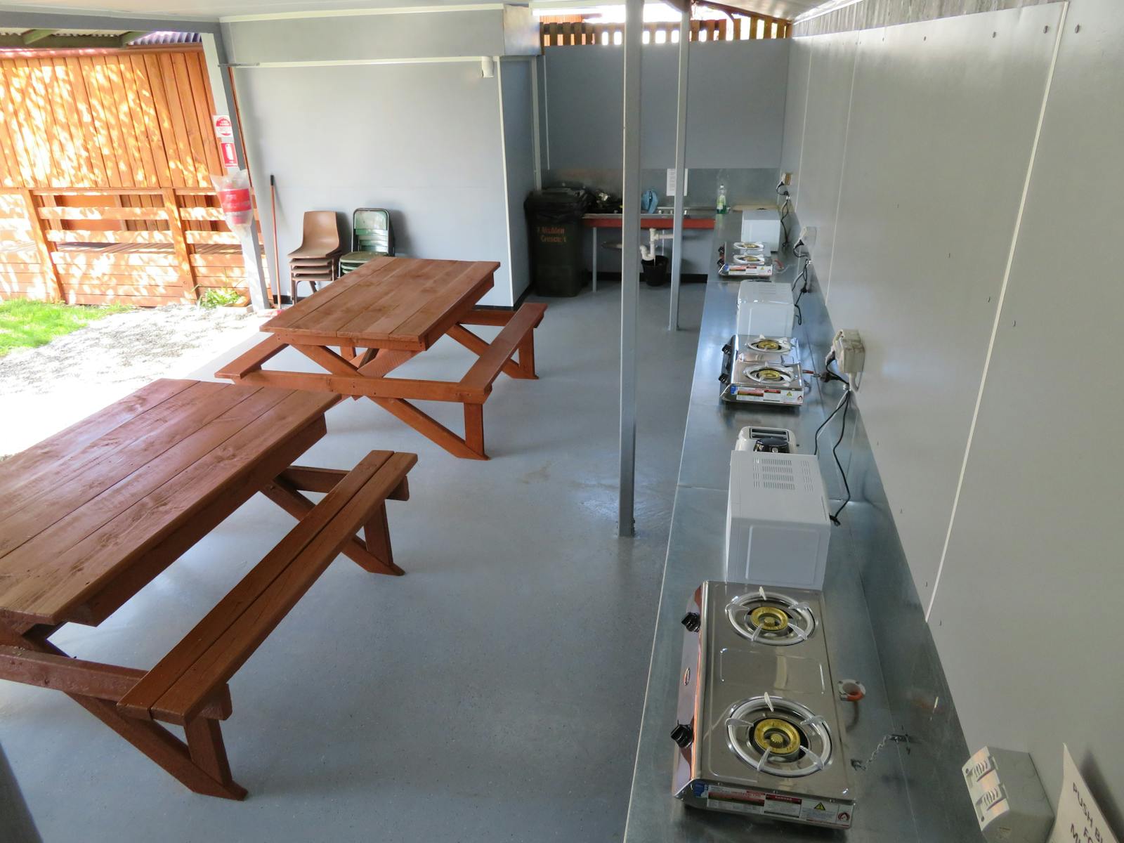 Free gas cookers, kettles, m/w ovens, toasters, device recharging station