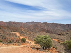 An image from the lookout location on the Ridgetop 4WD Track at Arkaroola Wilderness Sanctuary