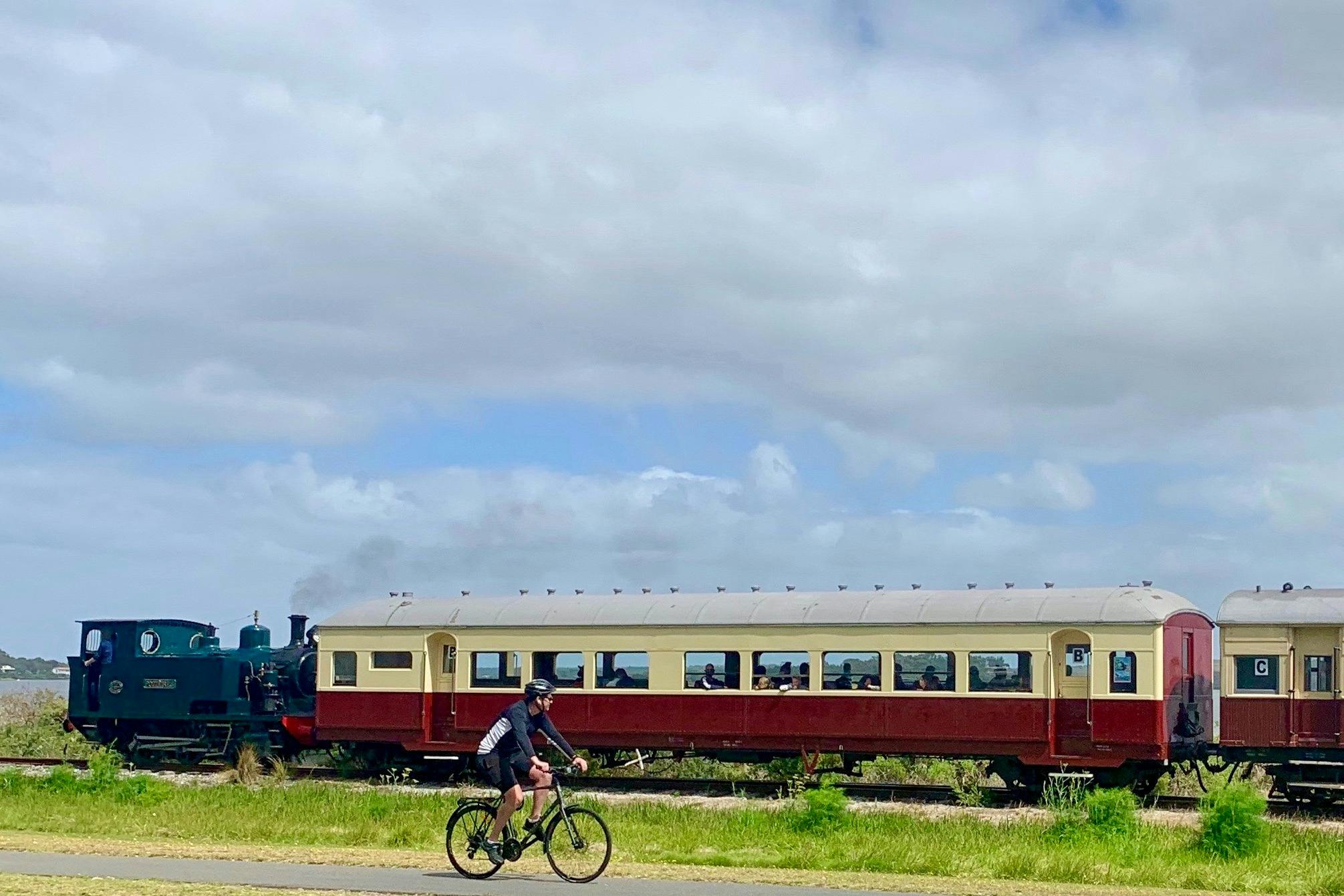 Cycling along the Bellarine Rail Trail
