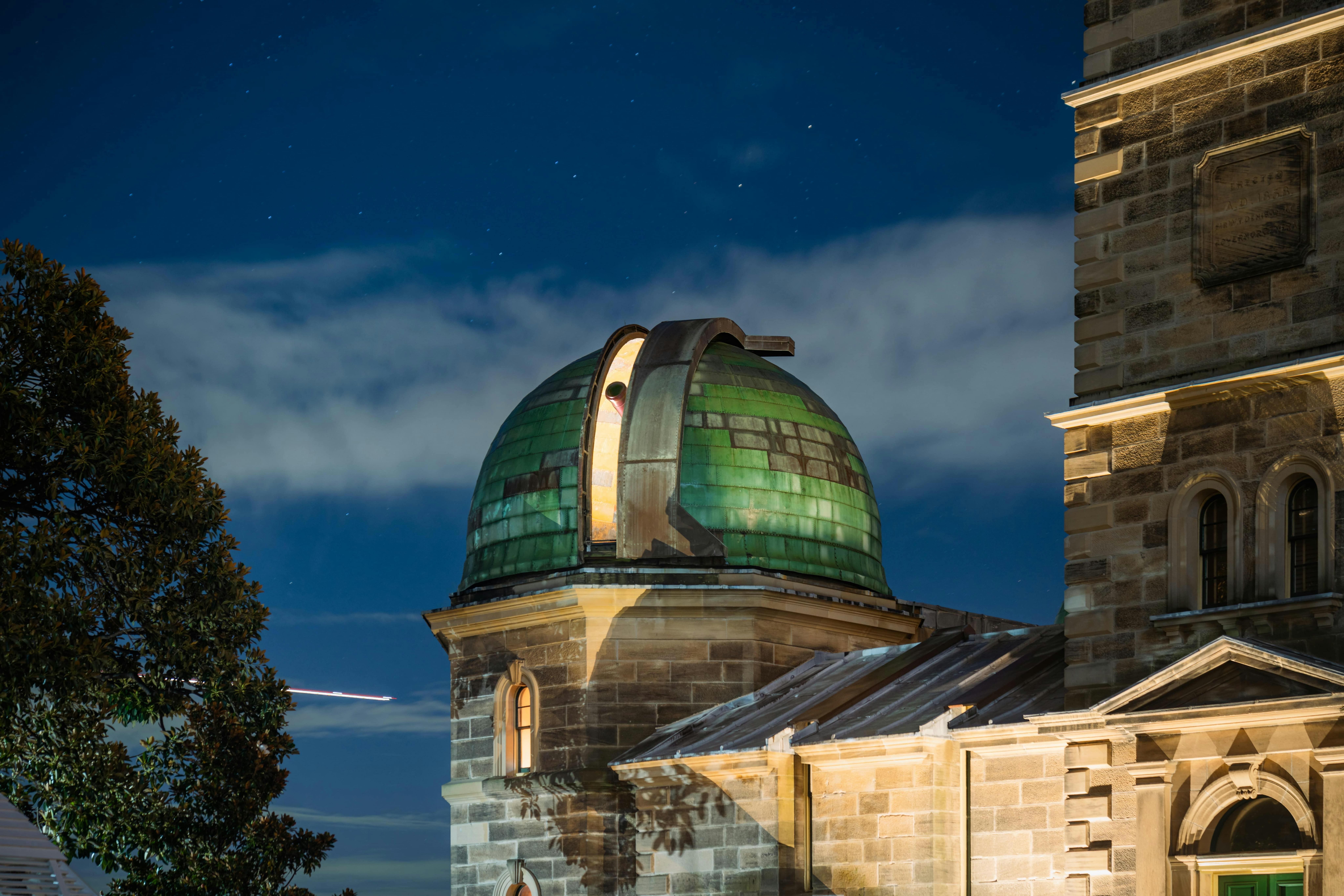 Focus on the Sydney Observatory dome.