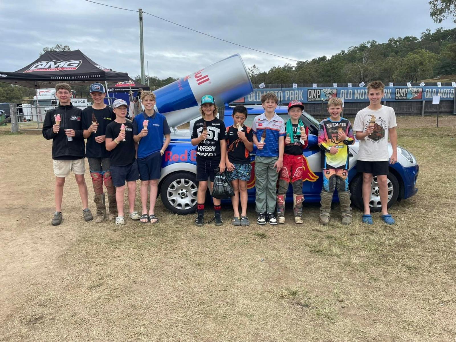 Fueling fun and flavour at Old Moto Park! World of Swirls kept young riders cool & smiling.