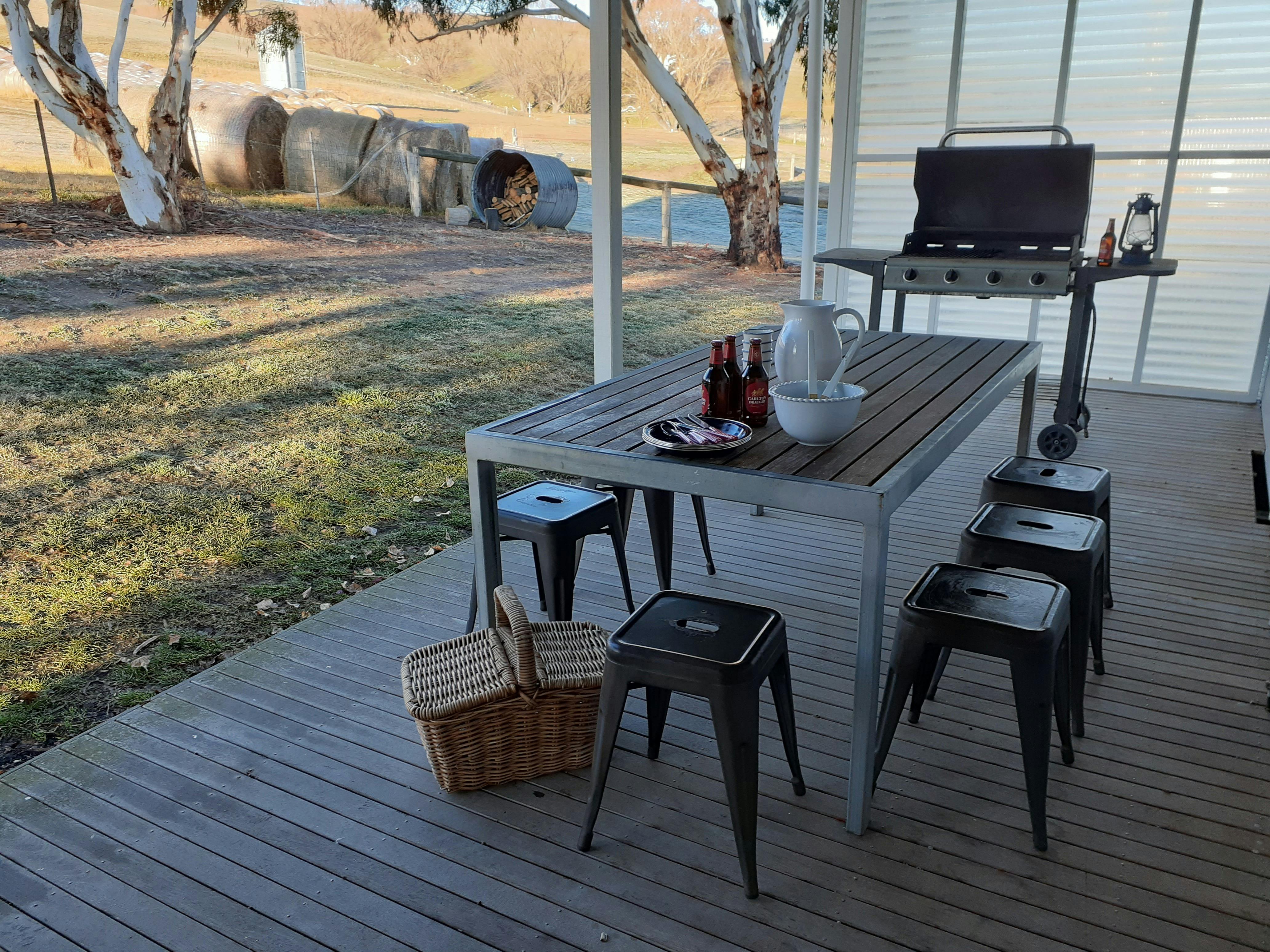 private outdoor dining