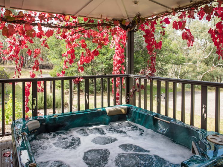 Private outdoor spa