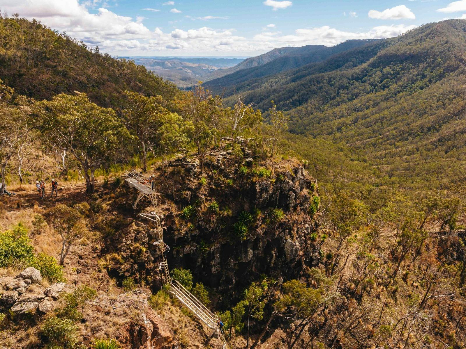 Rock ladder at private property Mistake Mountain Range