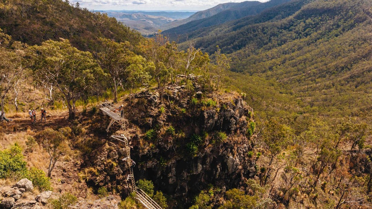 Rock ladder at private property Mistake Mountain Range Rock ladder at private property Mistake Mountain Range