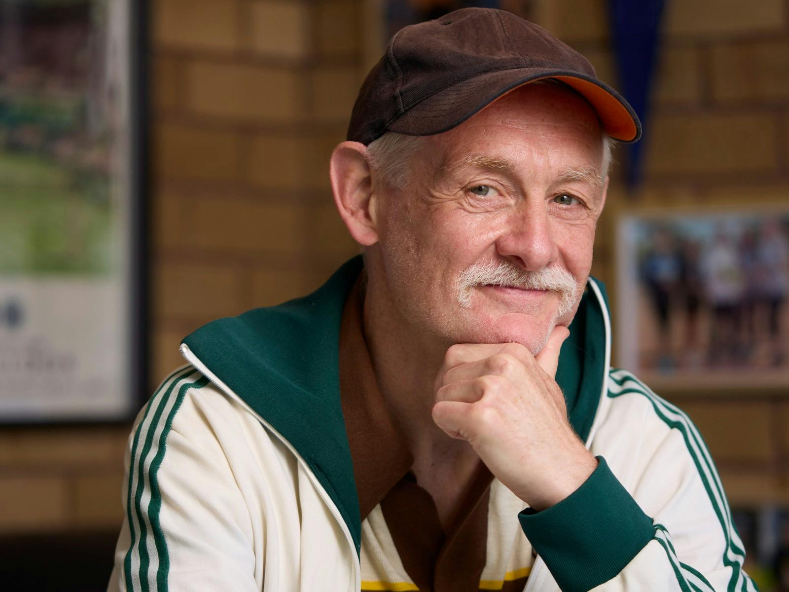 Photo of Paul Armstrong playing John Newcombe in the stage play NEWK