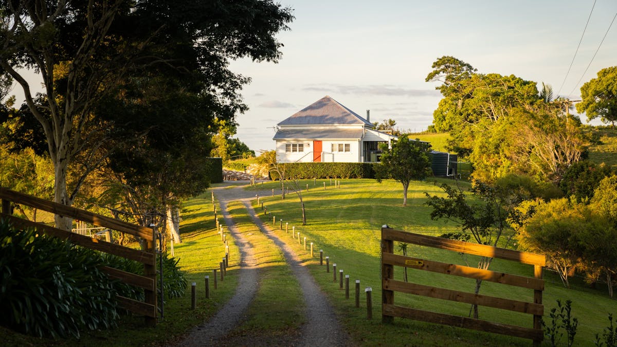 When you drive through the gates, the cottage welcomes you