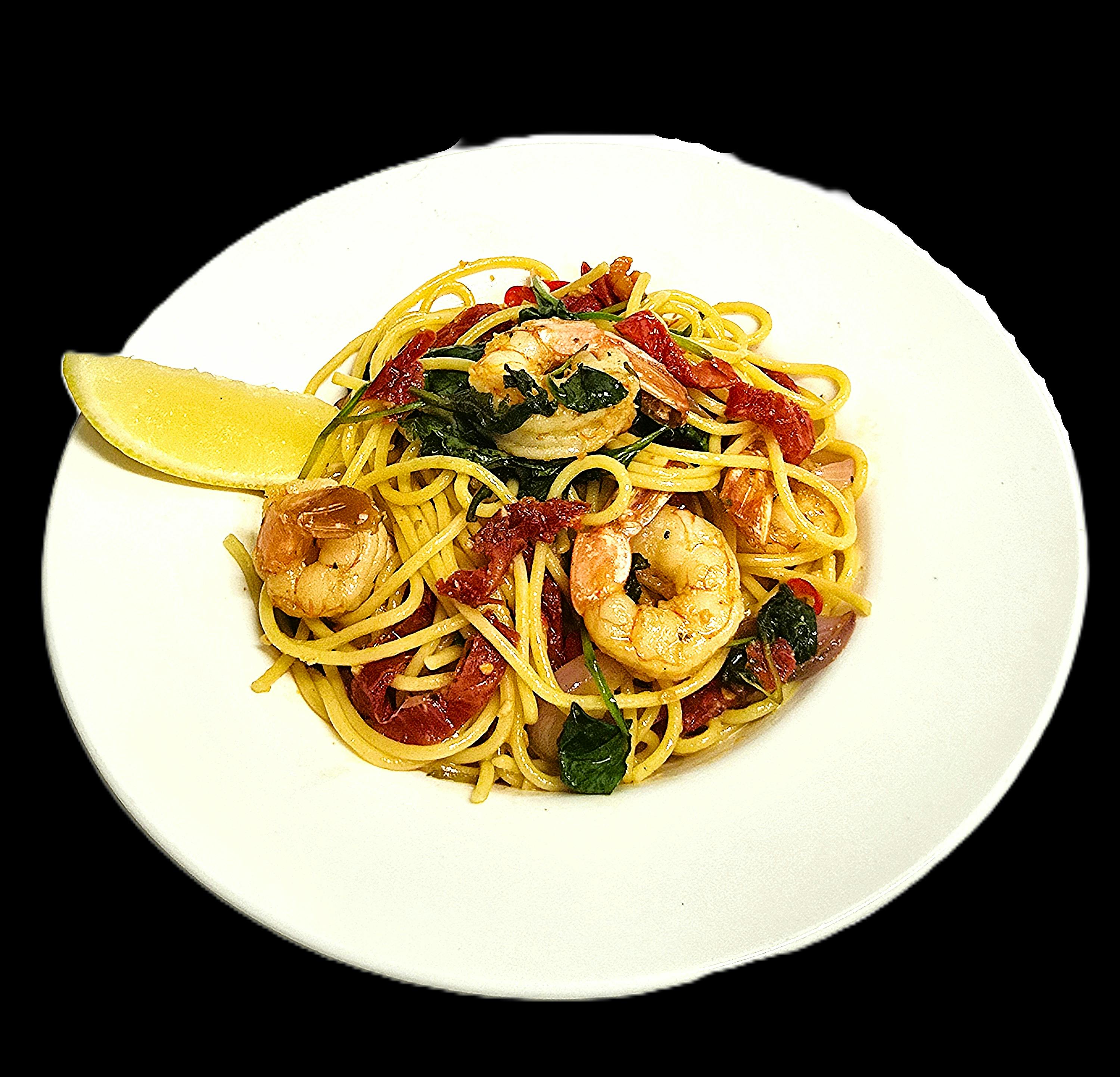 Bistro Special Chilli Prawn Spaghetti