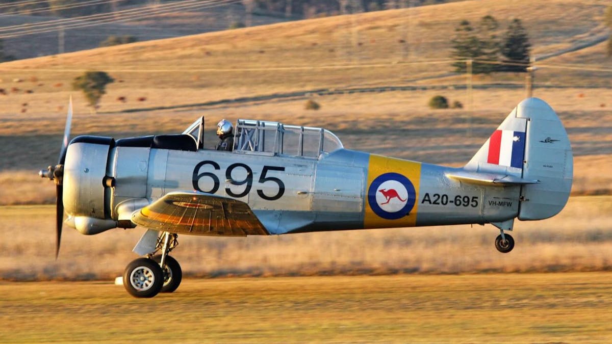 The Wirraway 695, a standard featured at the Wings on the Warrego festival!