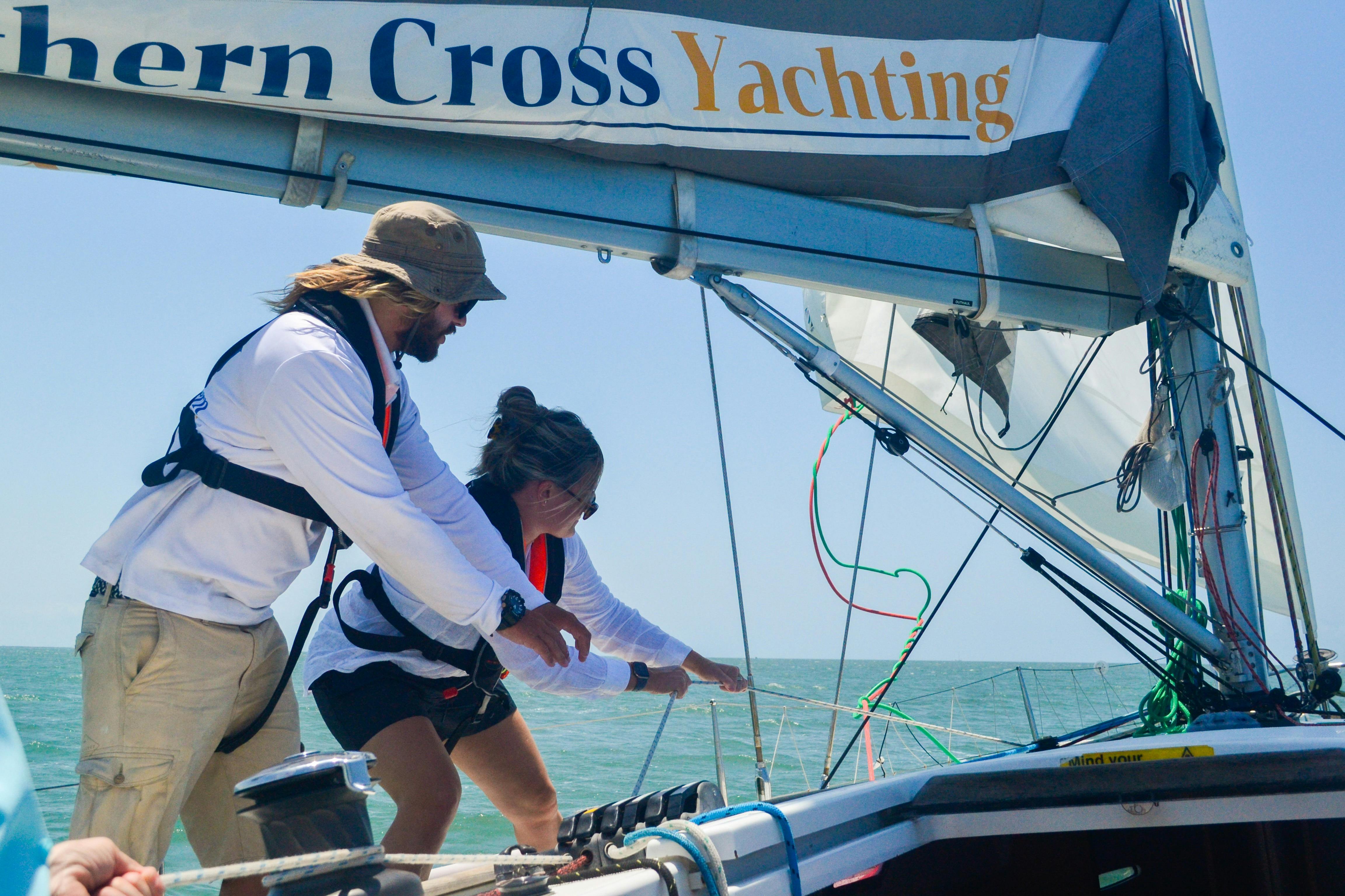 Get involved with sailing the boat!