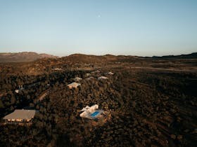 Aerial shot of the Eco-Villas