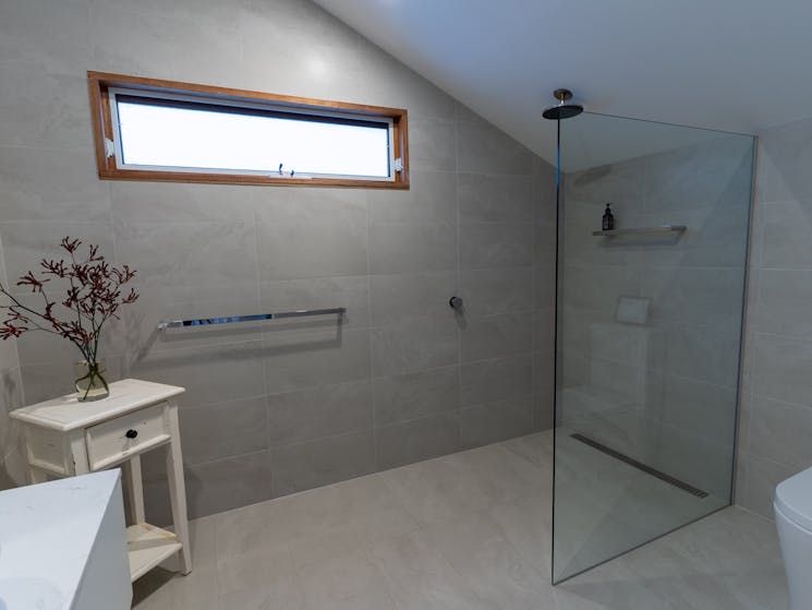 Ensuite bathroom with rainfall shower