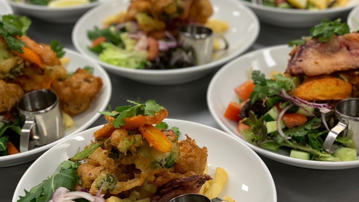 Lunch platting for large group