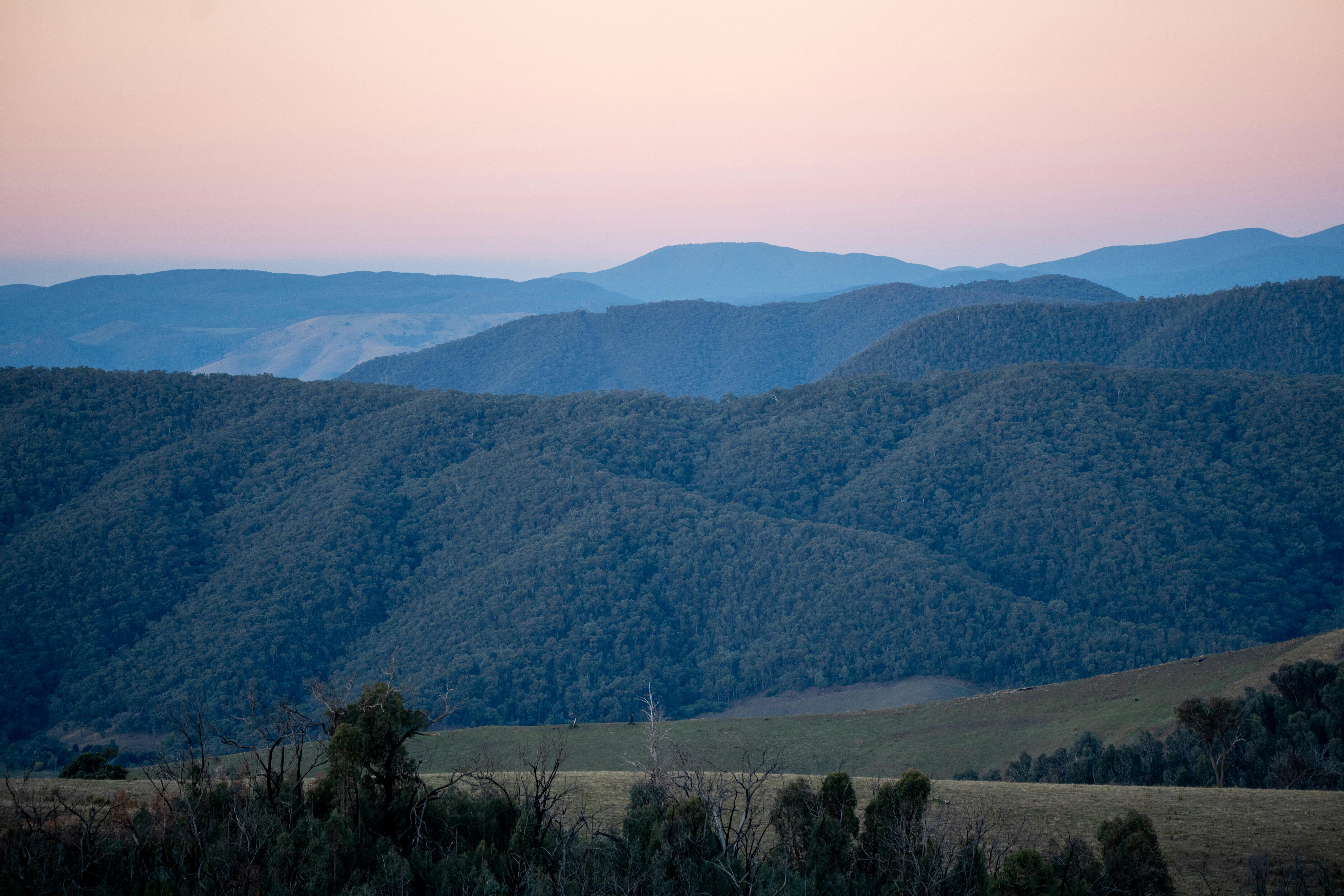 A view from the house looking towards the Brindabella mountain ranges.