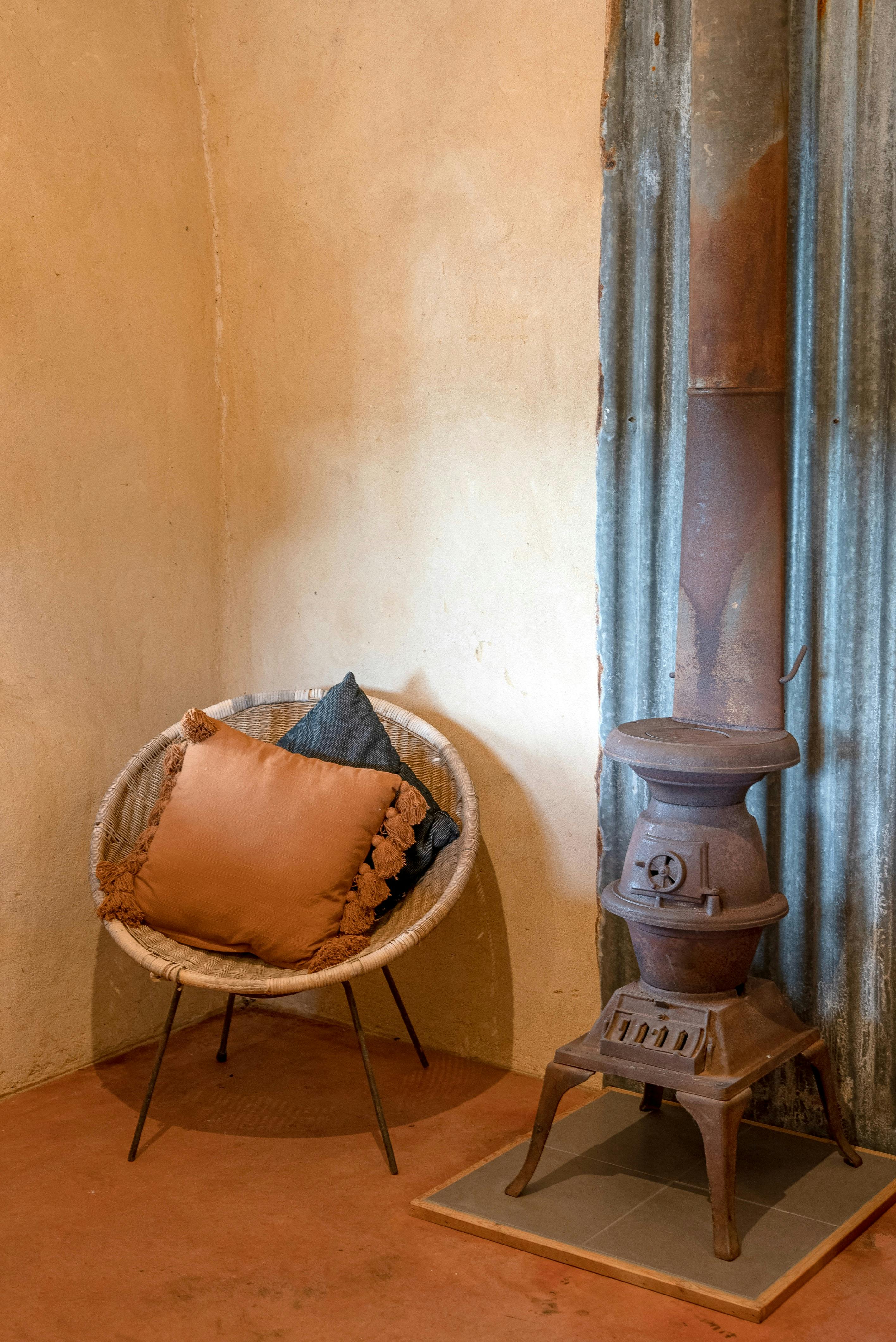 Firewood for the pot belly fire supplied for ultimate coziness!