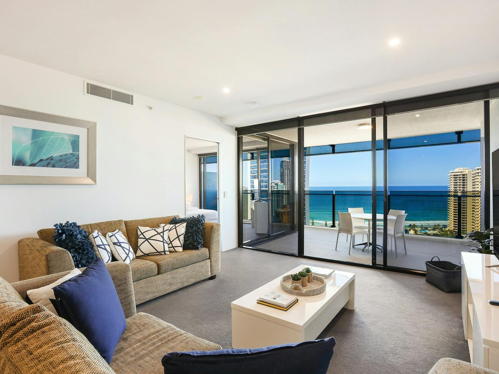 Circle on Cavill Surfers Paradise 2-bedroom lounge room with 2 sofas, ocean view balcony GoldCoast Circle on Cavill Surfers Paradise 2-bedroom lounge room with 2 sofas, ocean view balcony GoldCoast