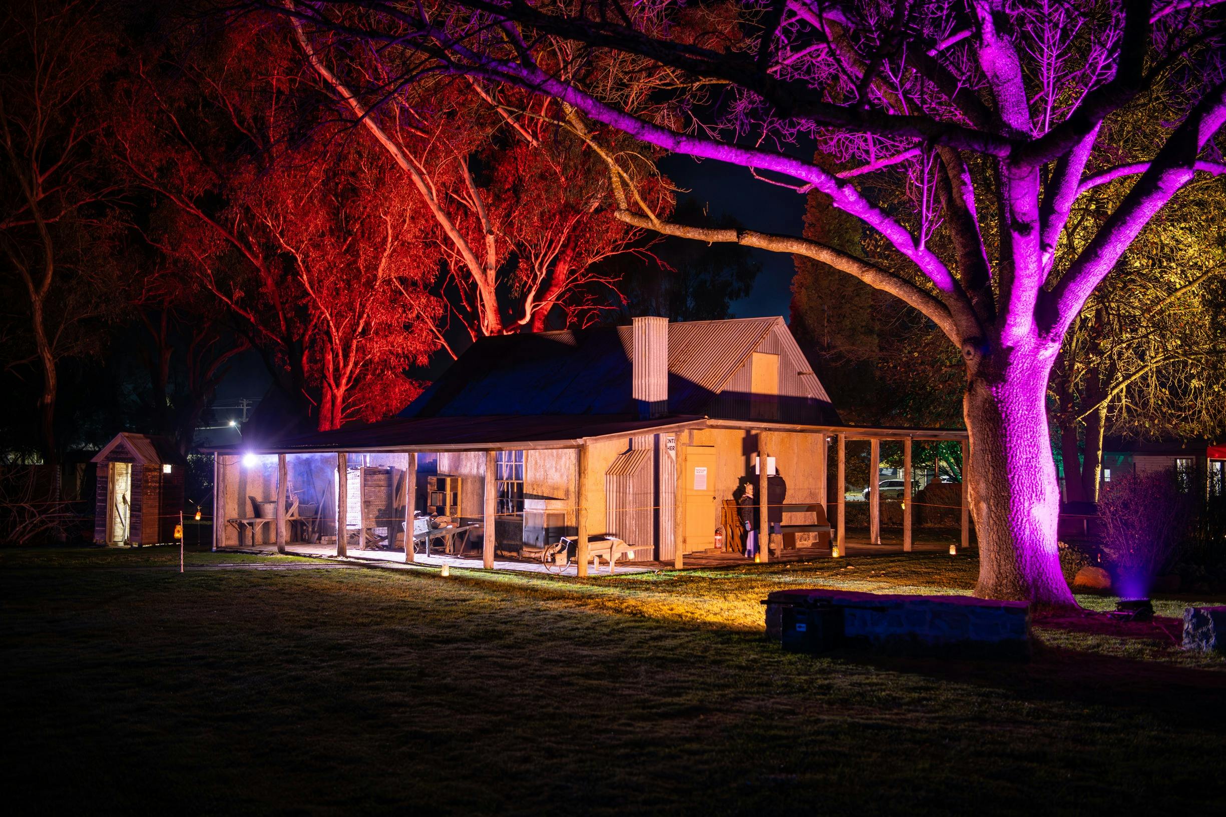 Jindera Museum at night